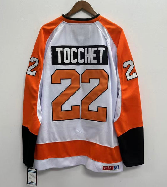 Rick Tocchet Philadelphia Flyers Official NHL CCM Jersey product image 1, provided for visual reference and product detail