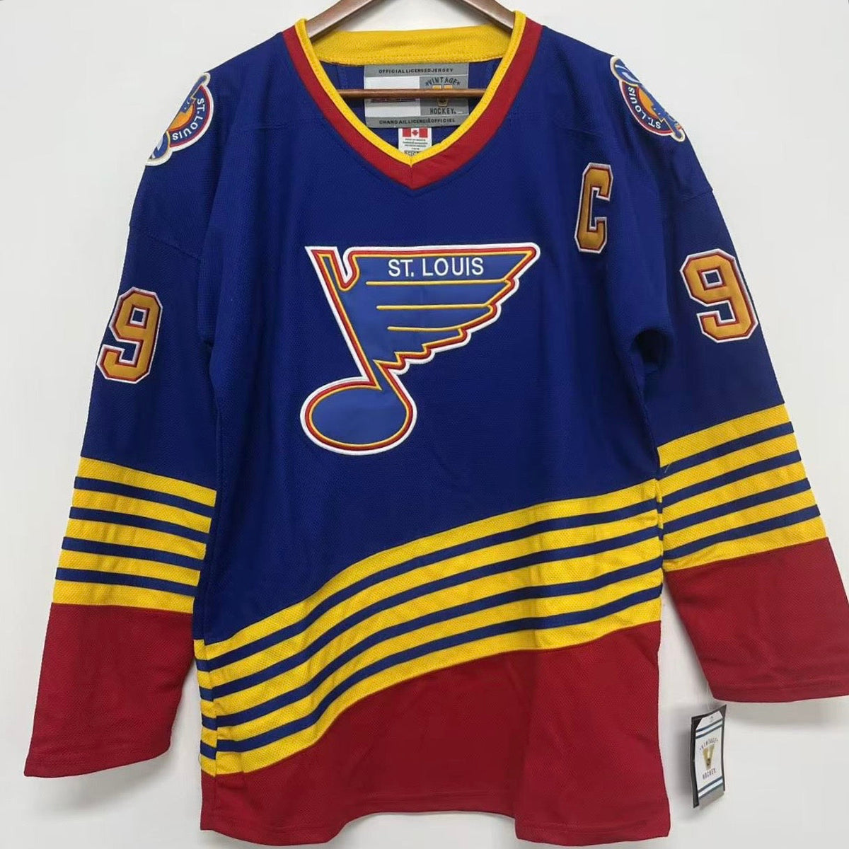 Wayne Gretzky St. Louis Blues Official NHL CCM Jersey blue product image 3, provided for visual reference and product detail