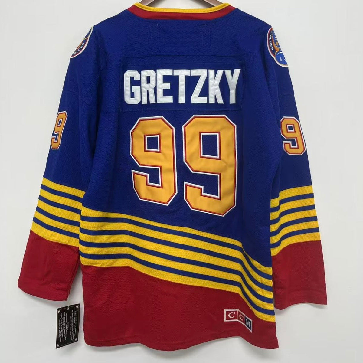 Wayne Gretzky St. Louis Blues Official NHL CCM Jersey blue product image 4, provided for visual reference and product detail