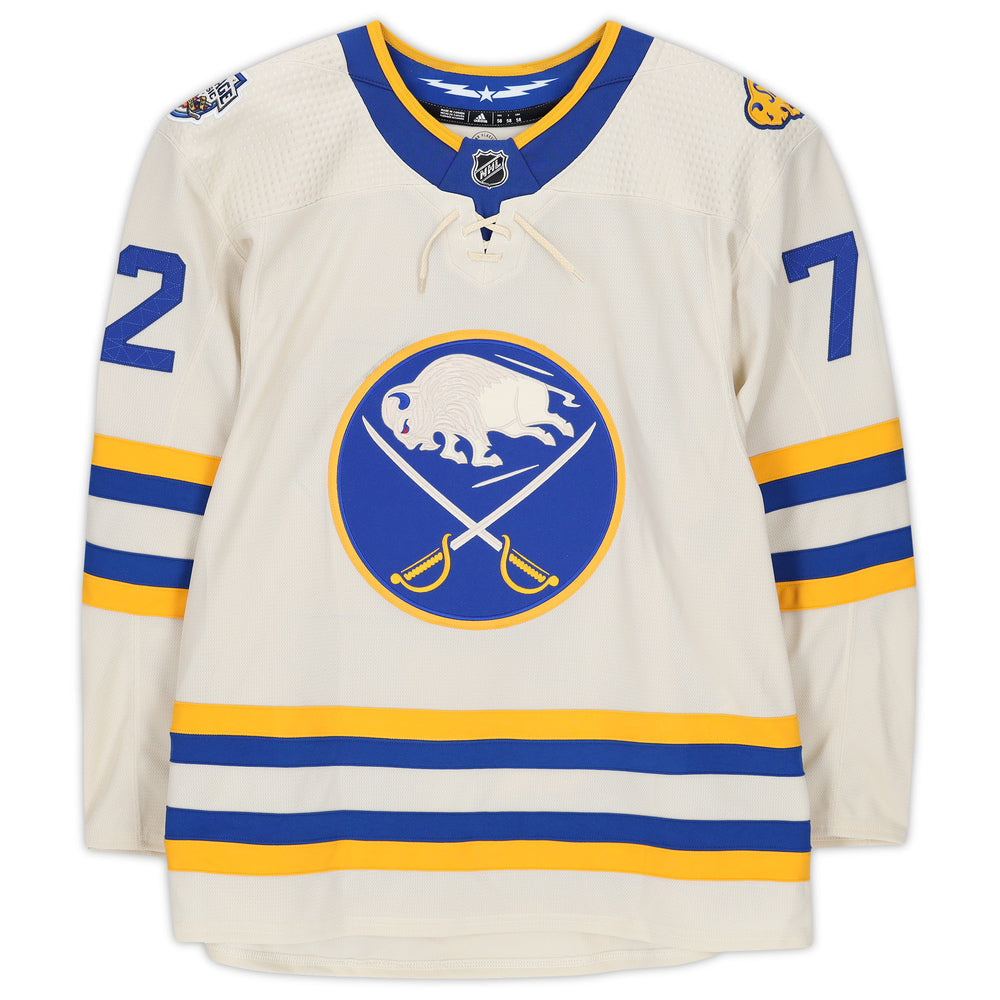 Tage Thompson Buffalo Sabres Official NHL Adidas Jersey product image 2, provided for visual reference and product detail