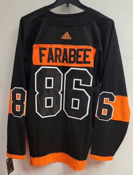 Joel Farabee Philadelphia Flyers Official NHL Adidas Jersey product image 1, provided for visual reference and product
