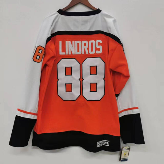 Eric Lindros Philadelphia Flyers Official NHL CCM Jersey product image 1, provided for visual reference and product detail