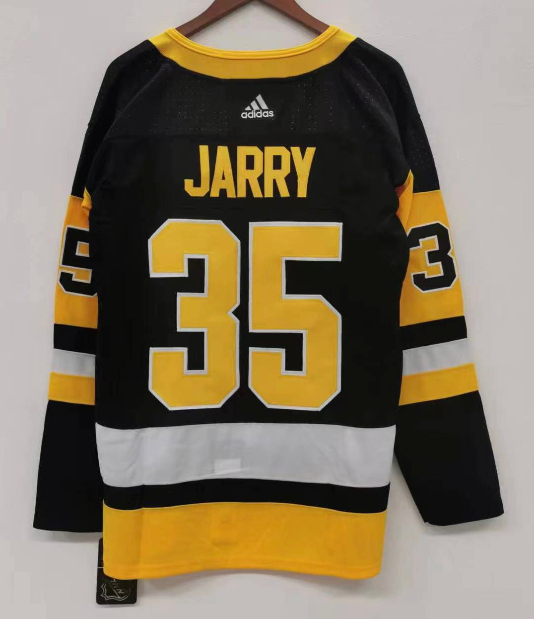 Tristan Jarry Pittsburgh Penguins official Adidas NHL Jersey product image 1, provided for visual reference and product