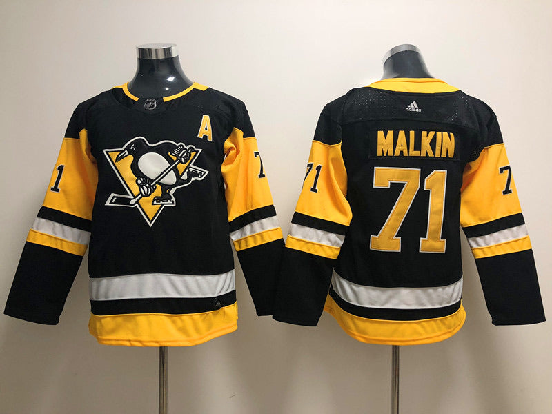 Evgeni Malkin Pittsburgh Penguins Official NHL Adidas Jersey black product image 1, provided for visual reference and