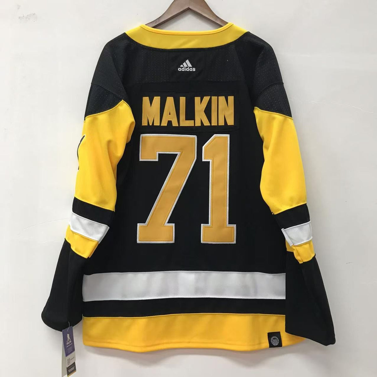 Evgeni Malkin Pittsburgh Penguins Official NHL Adidas Jersey black product image 2, provided for visual reference and
