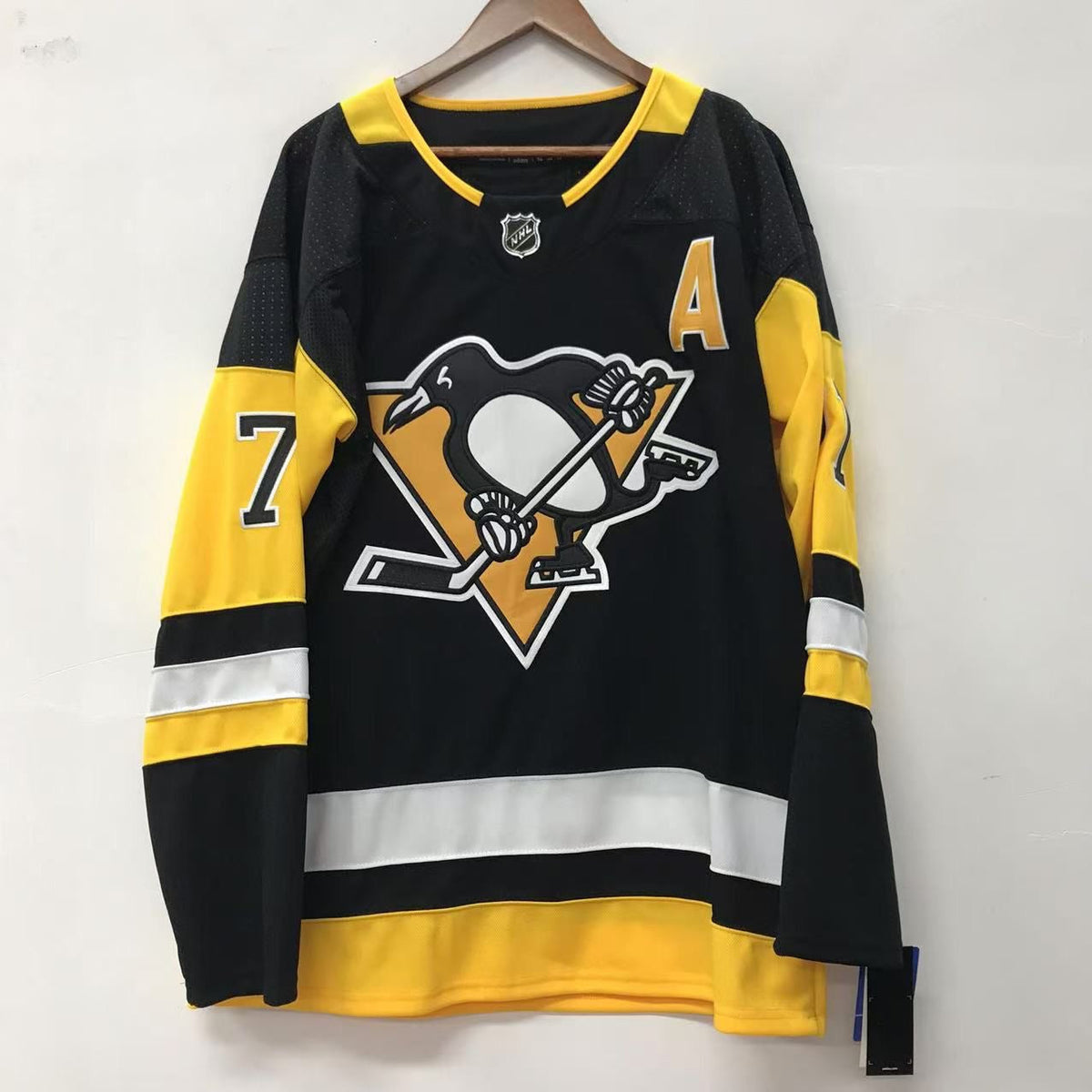 Evgeni Malkin Pittsburgh Penguins Official NHL Adidas Jersey black product image 3, provided for visual reference and