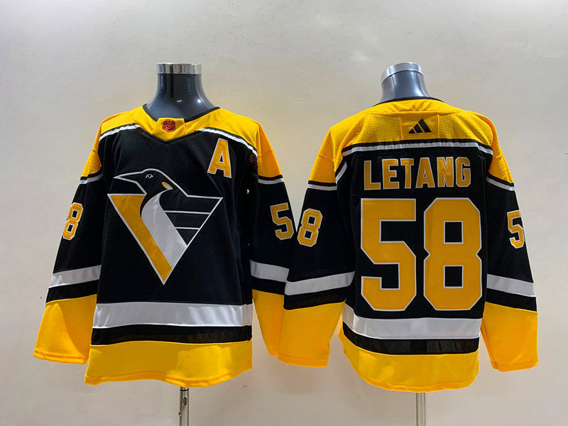 Kris Letang Pittsburgh Penguins Official NHL Adidas Jersey product image 1, provided for visual reference and product detail