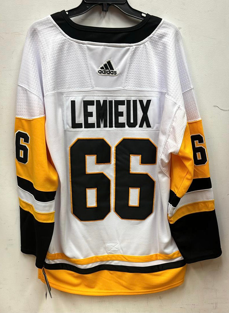 Mario Lemieux Pittsburgh Penguins Official NHL Adidas Jersey white product image 2, provided for visual reference and