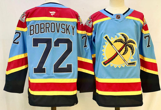 Sergei Bobrovsky Florida Panthers Official NHL Adidas Jersey Palm tree logo product image 1, provided for visual reference