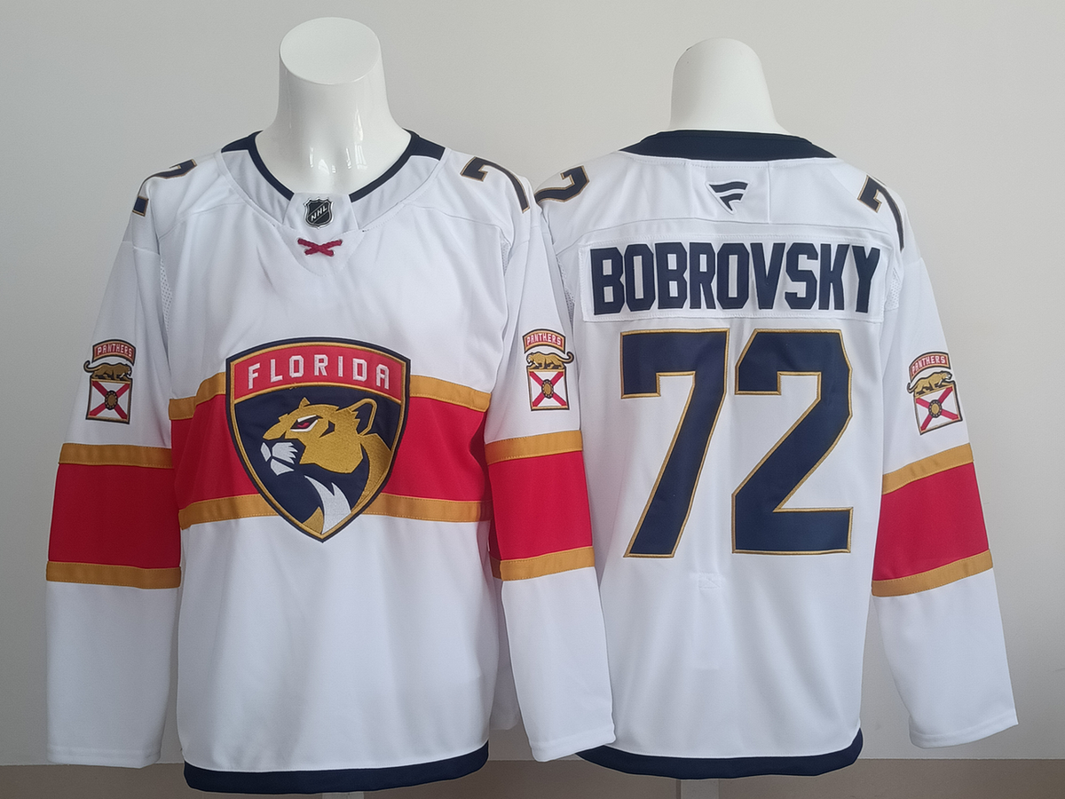 Sergei Bobrovsky Florida Panthers Official NHL Adidas Jersey White product image 1, provided for visual reference and