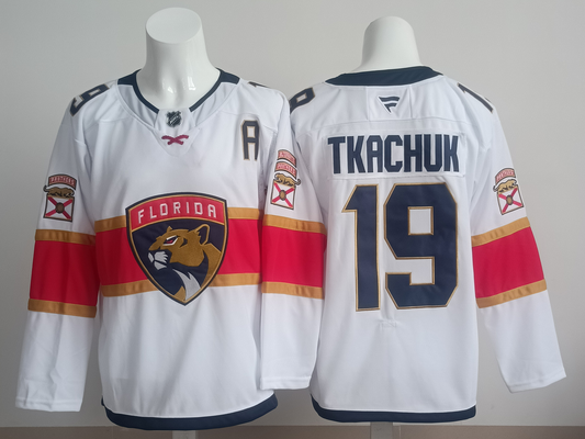 Matthew Tkachuk Florida Panthers Official NHL Fanatics Jersey white product image 1, provided for visual reference and