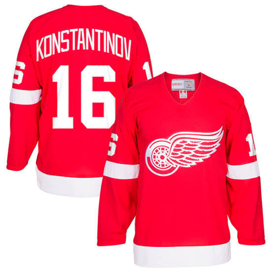 Vladimir Konstantinov Detroit Red Wings Official NHL Jersey CCM product image 1, provided for visual reference and product