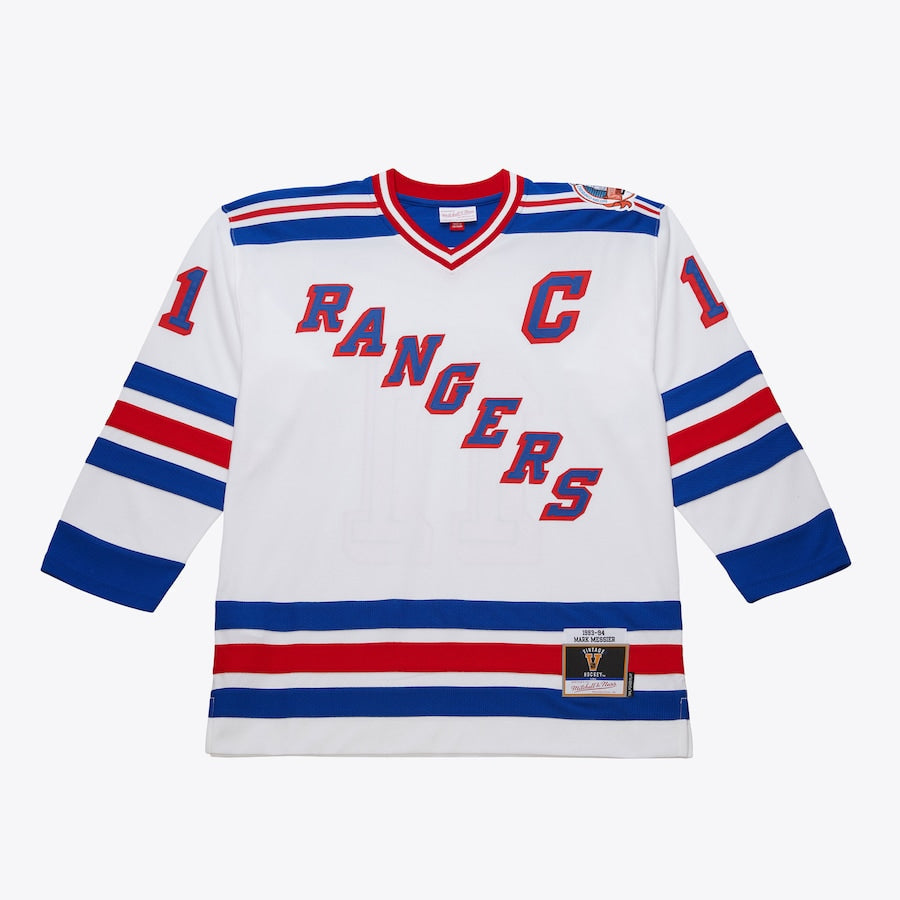 Mark Messier New York Rangers 1994 Official NHL Mitchell & Ness Jersey product image 2, provided for visual reference and