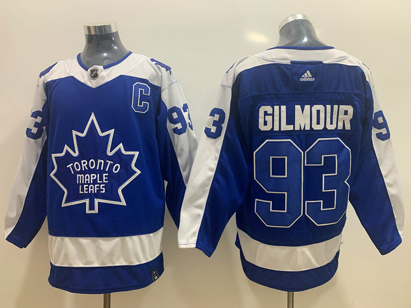 Doug Gilmour Toronto Maple Leafs Official NHL Adidas Jersey blue product image 1, provided for visual reference and product