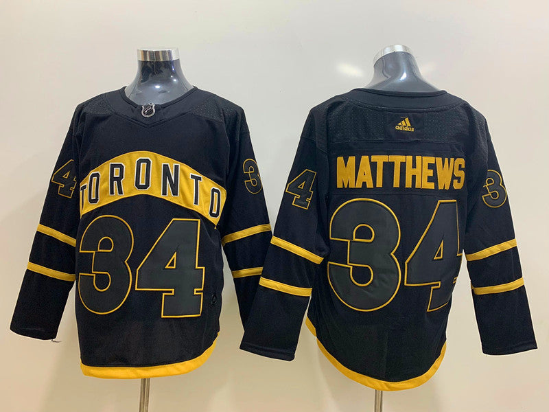 Auston Matthews Toronto Maple Leafs Official NHL Adidas Jersey black product image 1, provided for visual reference and