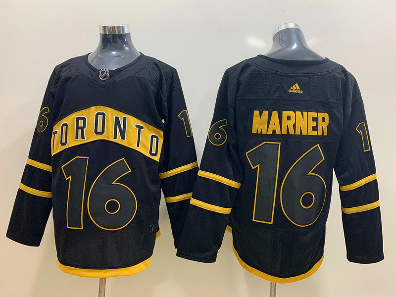 Mitch Marner Toronto Maple Leafs Official NHL Adidas Jersey black product image 1, provided for visual reference and product
