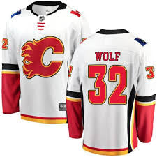 Dustin Wolf Calgary Flames Official NHL Adidas Jersey product image 1, provided for visual reference and product detail