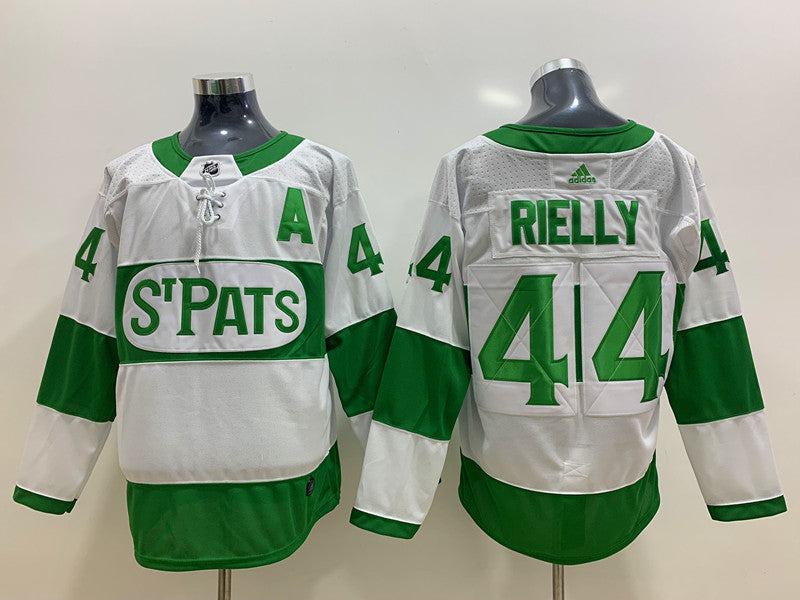 Morgan Rielly Toronto Maple Leafs St. Pats St. Patrick’s Day Official NHL Adidas Jersey product image 1, provided for visual