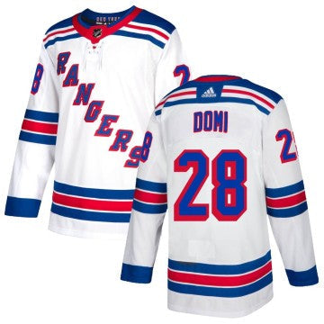 Tie Domi New York Rangers Customized Official NHL Adidas Jersey product image 1, provided for visual reference and product