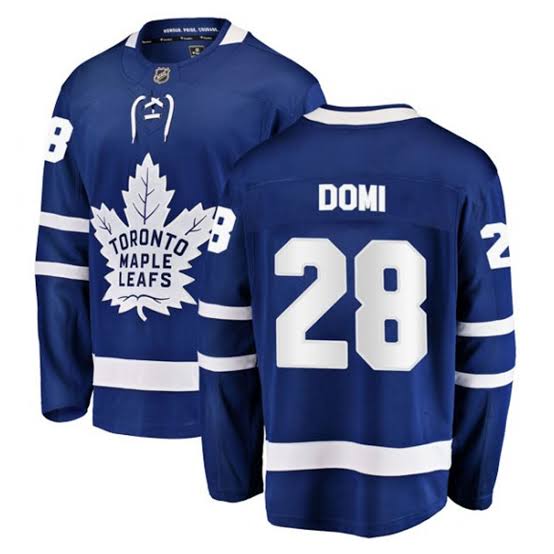 Tie Domi Toronto Maple Leafs Customized Official NHL Adidas Jersey product image 1, provided for visual reference and