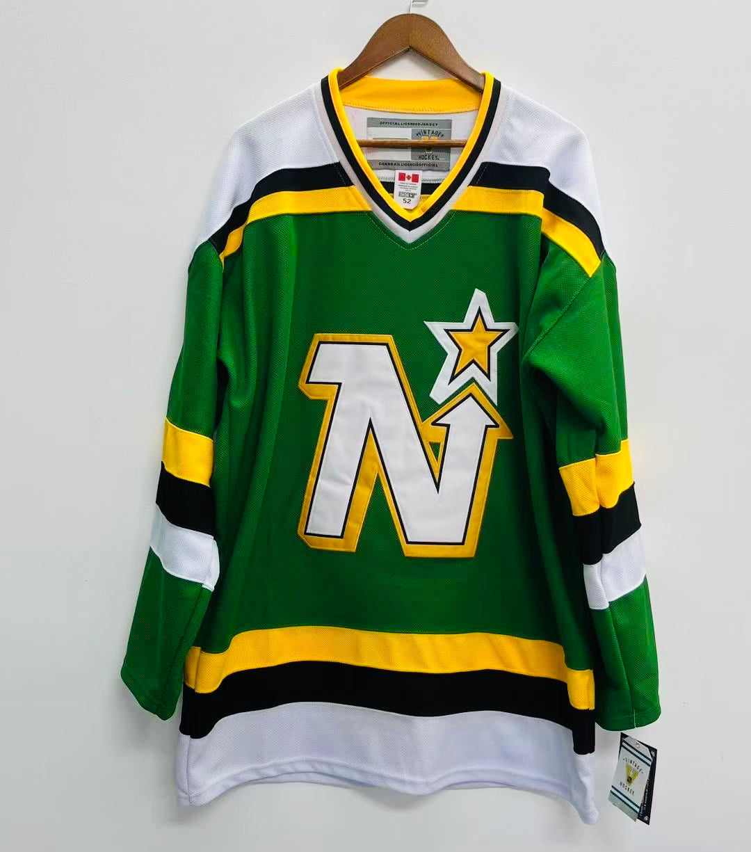 Mike Modano Minnesota North Stars Official NHL CCM Jersey product image 2, provided for visual reference and product detail
