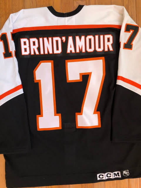 Rod Brind’Amour Philadelphia Flyers Official NHL Jersey CCM black product image 1, provided for visual reference and product