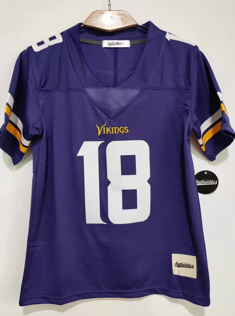 Justin Jefferson YOUTH Minnesota Vikings Classic Authentics Jersey product image 2, provided for visual reference and