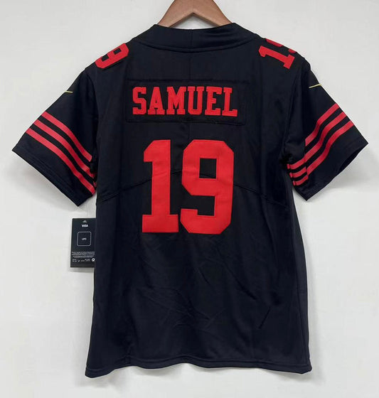 Deebo Samuel San Francisco 49ers YOUTH Jersey black product image 1, provided for visual reference and product detail review