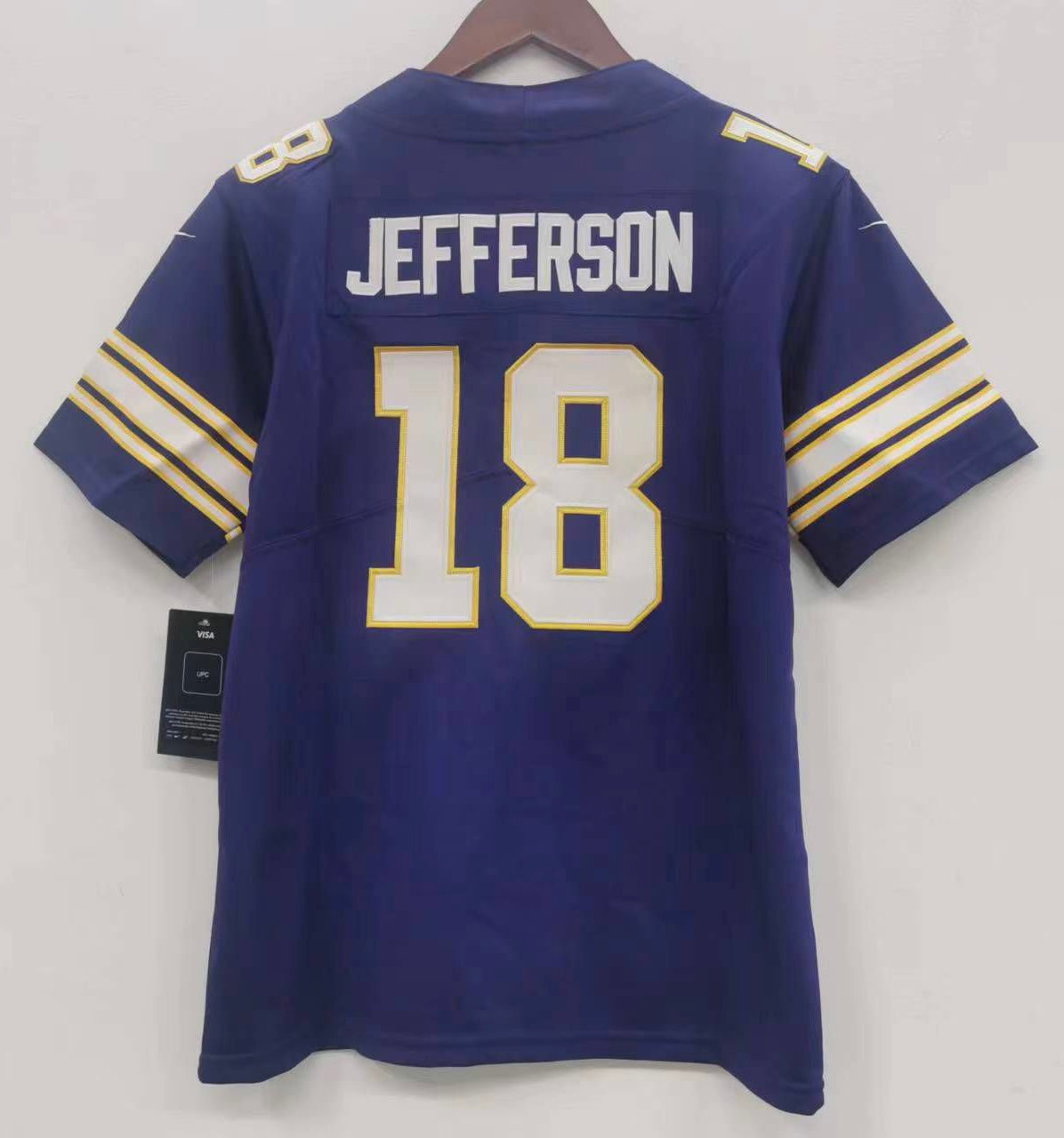 Justin Jefferson YOUTH Minnesota Vikings Jersey product image 1, provided for visual reference and product detail review