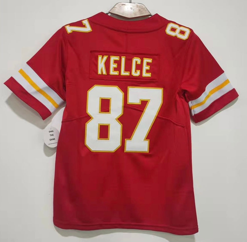 Travis Kelce YOUTH Classic Authentics Kansas City Chiefs Jersey product image 1, provided for visual reference and product