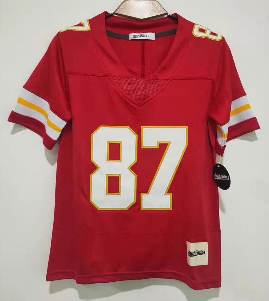 Travis Kelce YOUTH Classic Authentics Kansas City Chiefs Jersey product image 2, provided for visual reference and product
