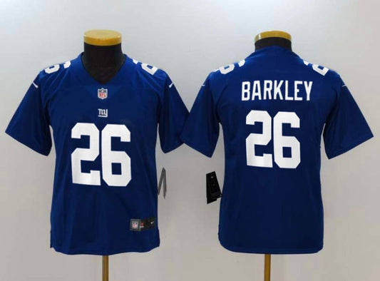 Saquon Barkley New York Giants YOUTH Jersey product image 1, provided for visual reference and product detail review
