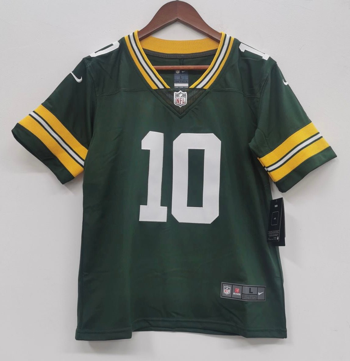Jordan Love YOUTH KIDS Green Bay Packers Official NFL Jersey product image 2, provided for visual reference and product