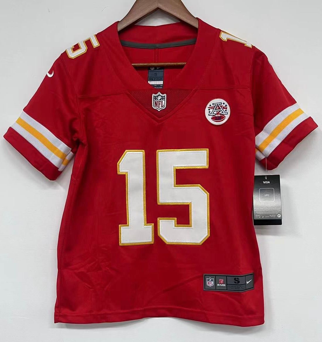 Patrick Mahomes YOUTH Kansas City Chiefs Nike Jersey product image 2, provided for visual reference and product detail review