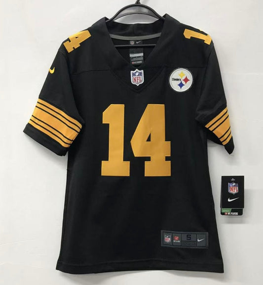 George Pickens Youth Pittsburgh Steelers Color Rush Official NFL Nike Jersey product image 1, provided for visual reference
