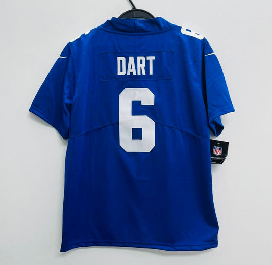 Jaxson Dart New York Giants YOUTH KIDS Official NFL Jersey NIKE product image 1, provided for visual reference and product