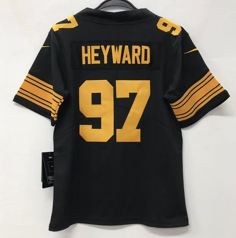 Cameron Heyward Youth Kids Pittsburgh Steelers Official NFL Nike Color Rush Jersey product image 1, provided for visual