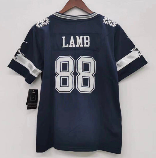 CeeDee Lamb YOUTH Dallas Cowboys Official NFL Nike Jersey product image 1, provided for visual reference and product detail