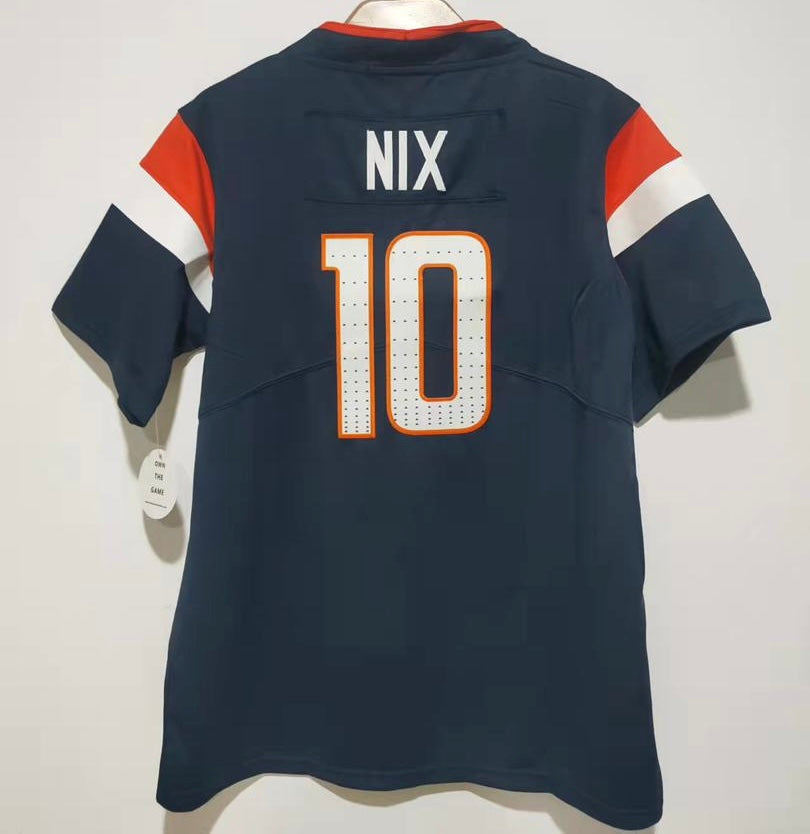 Bo Nix YOUTH KIDS Denver Broncos Jersey Classic Authentics product image 1, provided for visual reference and product detail