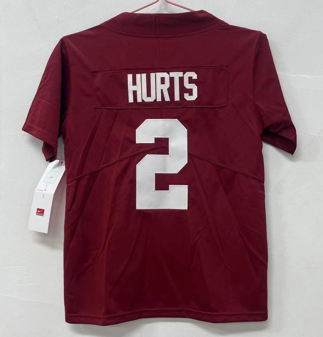 Jalen Hurts Alabama Crimson Tide YOUTH Jersey NIKE product image 1, provided for visual reference and product detail review