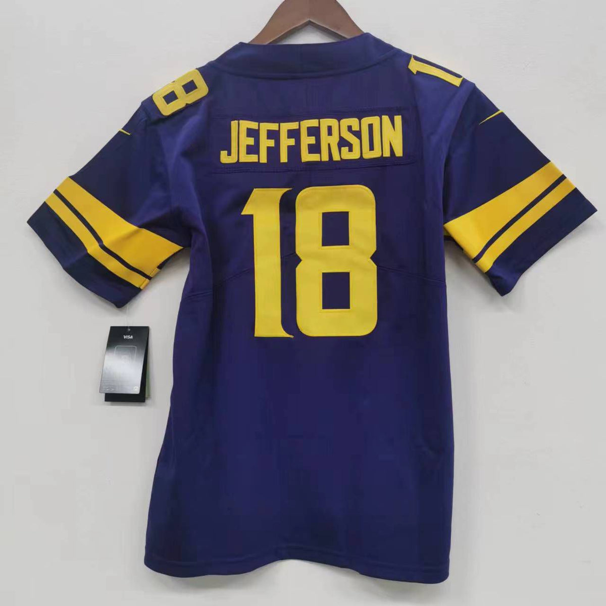 Justin Jefferson YOUTH Minnesota Vikings Jersey product image 2, provided for visual reference and product detail review