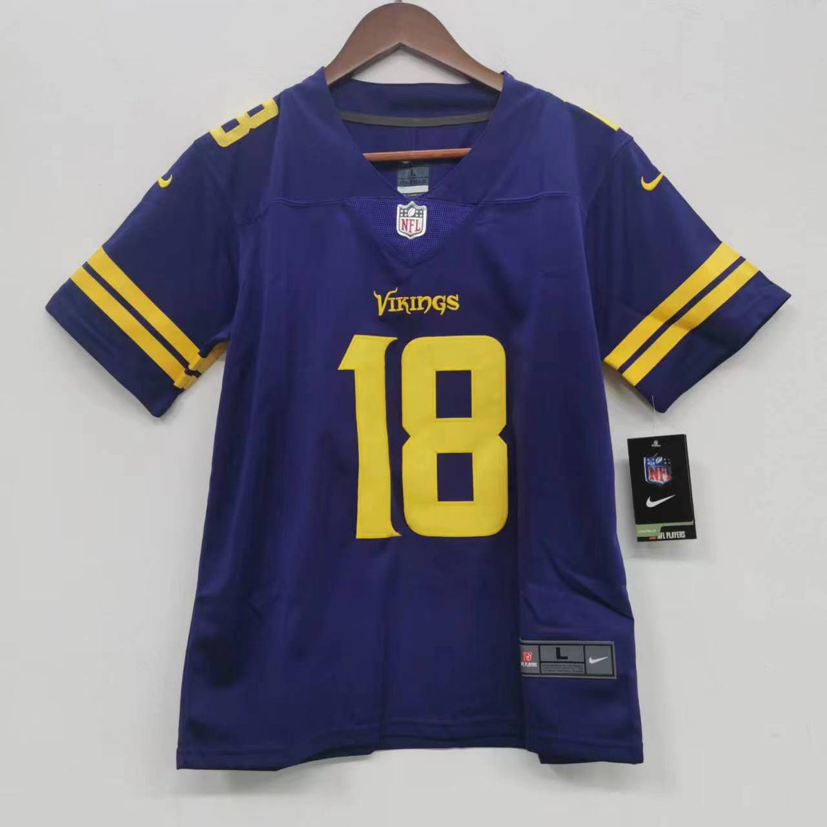 Justin Jefferson YOUTH Minnesota Vikings Jersey product image 3, provided for visual reference and product detail review
