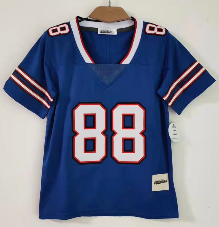 Dawson Knox Classic Authentics YOUTH Buffalo Bills Jersey product image 2, provided for visual reference and product detail