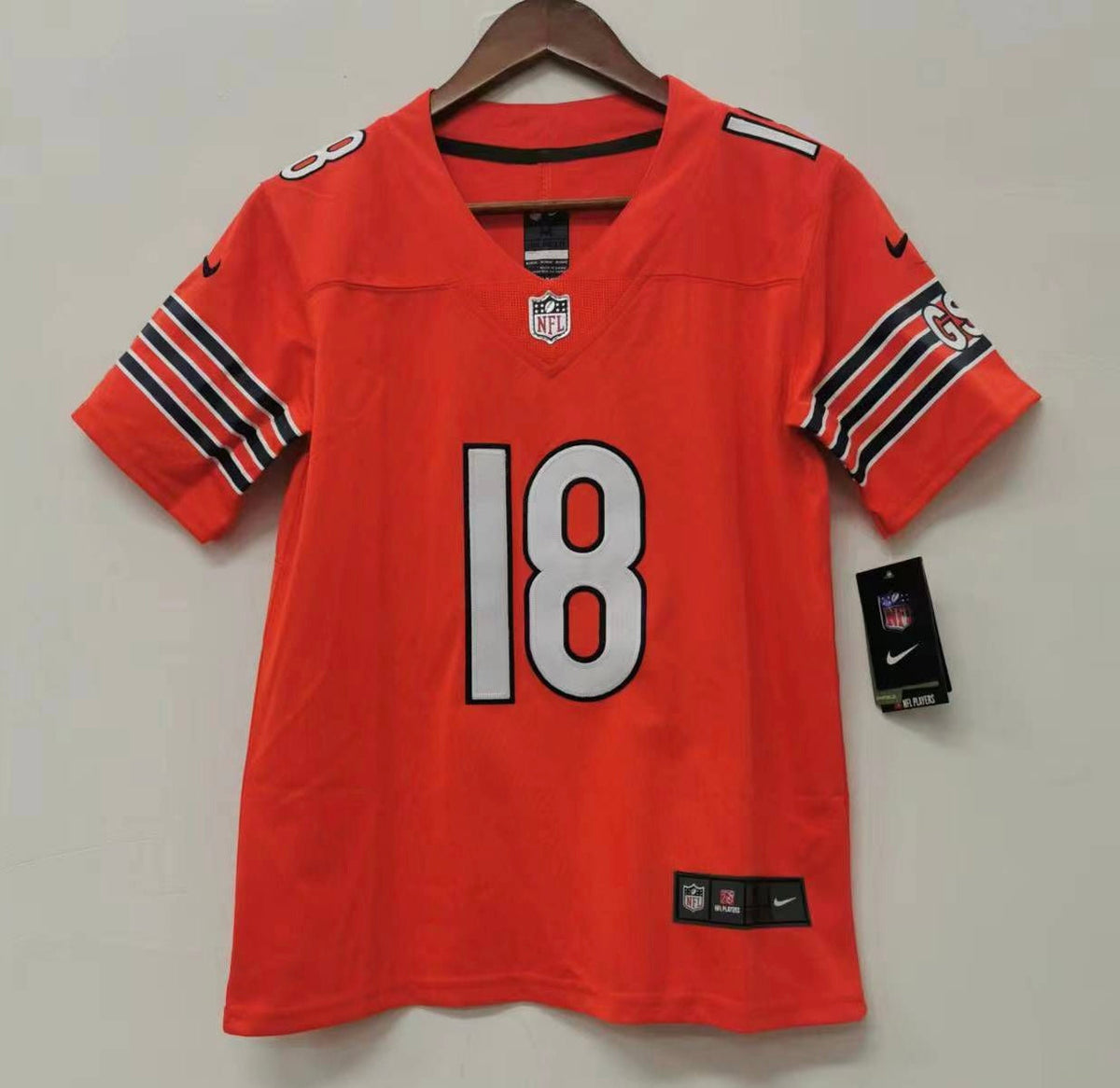 Caleb Williams YOUTH Chicago Bears Jersey Nike Orange product image 2, provided for visual reference and product detail