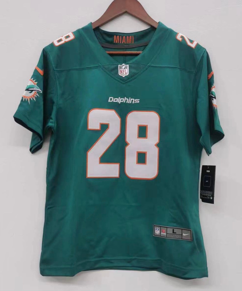 De’Von Achane Miami Dolphins YOUTH Jersey Nike product image 2, provided for visual reference and product detail review