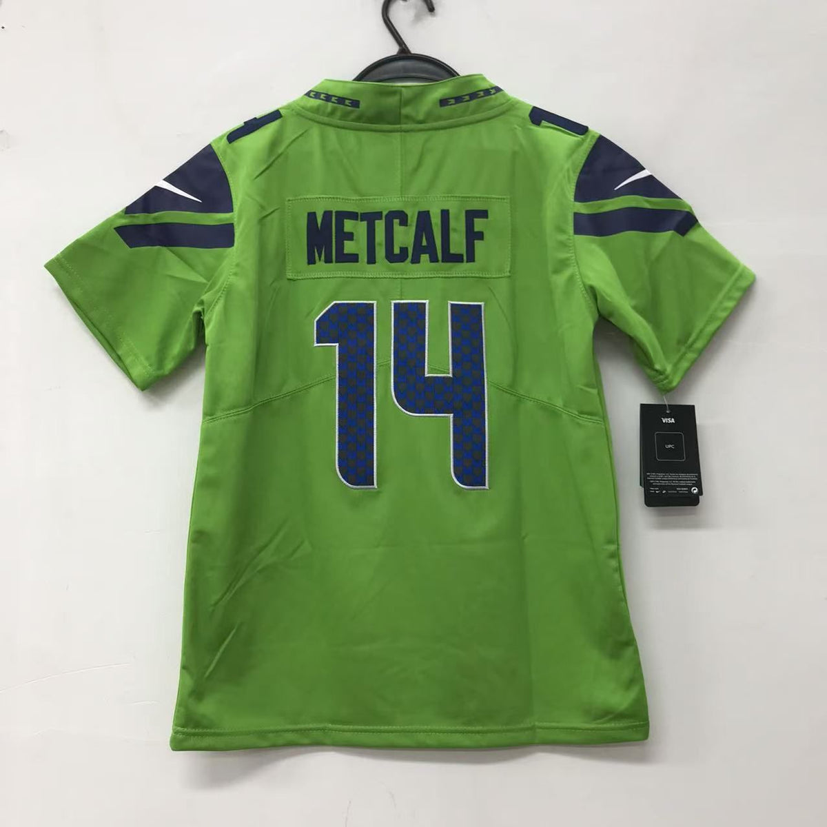 D K Metcalf YOUTH Seattle Seahawks Official NFL Nike Jersey product image 1, provided for visual reference and product