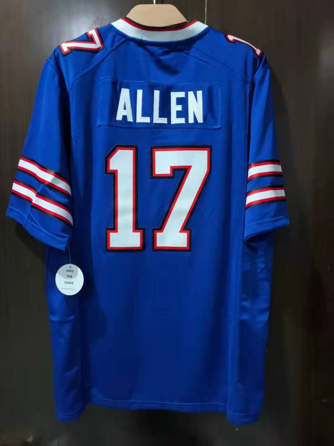 Josh Allen BLUE YOUTH Buffalo Bills Jersey Classic Authentics product image 1, provided for visual reference and product