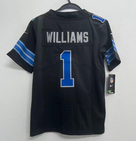 Jameson Williams YOUTH KiDS Detroit Lions Official NFL Nike Jersey product image 1, provided for visual reference and