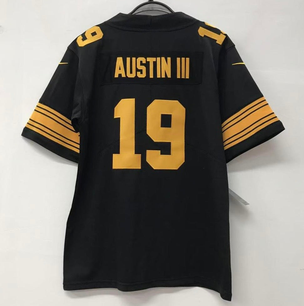 Calvin Austin III Youth Kids Pittsburgh Steelers Official NFL Nike Color Rush Jersey product image 1, provided for visual