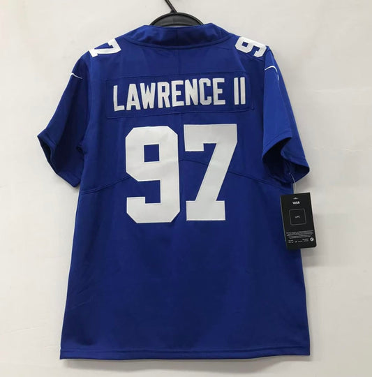 Dexter Lawrence II New York Giants YOUTH Official NFL Nike Jersey blue product image 1, provided for visual reference and